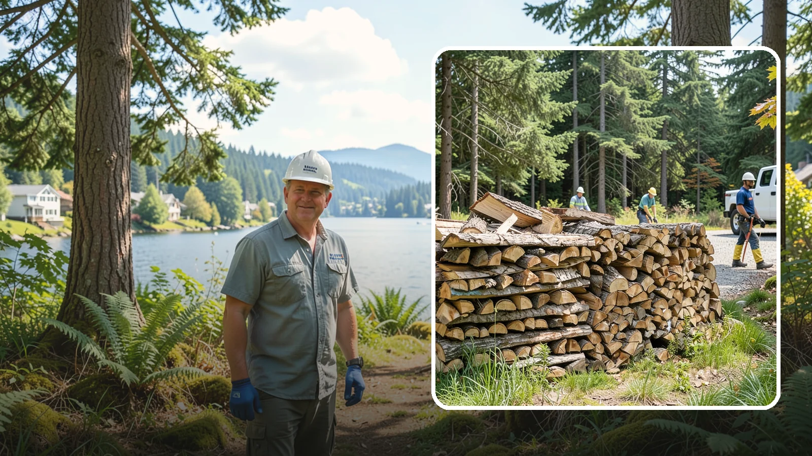 Fresh Cut Firewood in Milton, King County, WA - Freshly cut firewood delivered ready for you to begin the seasoning process at home.
