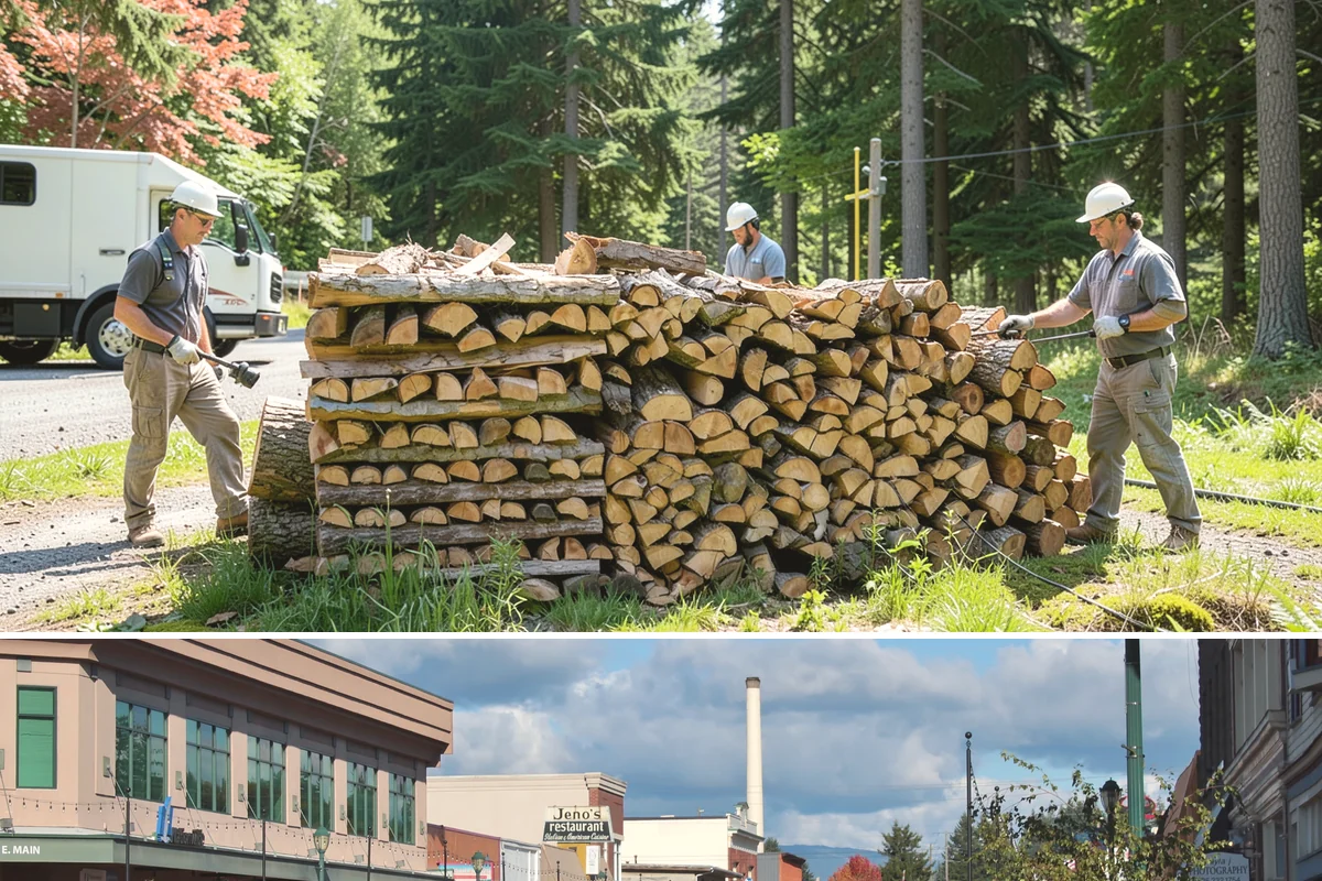 Fresh Cut Firewood in Monroe, Snohomish County, WA - Order in late winter or spring so the wood has the full dry season to cure before you burn it.