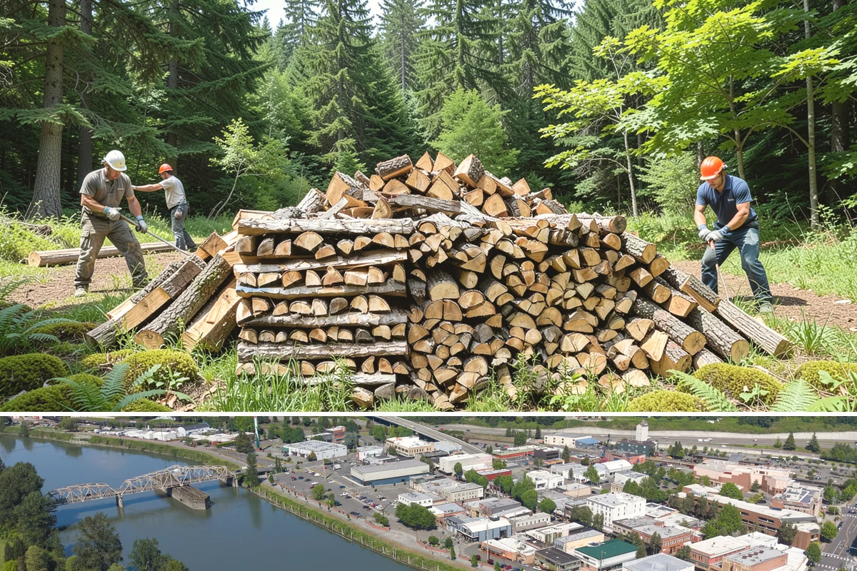 Fresh Cut Firewood in Mount Vernon, WA - Order in late winter or spring so the wood has the full dry season to cure before you burn it.