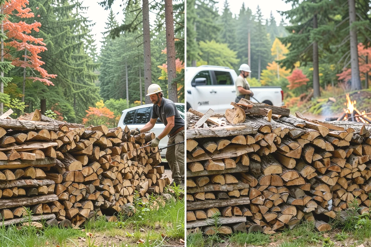 Fresh Cut Firewood in Mountlake Terrace, WA - Confirm your quantity and preferred split size