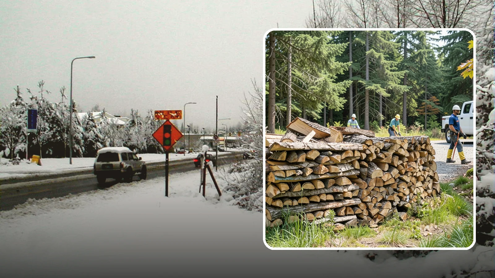 Fresh Cut Firewood in Newcastle, King County, WA - Freshly cut firewood delivered ready for you to begin the seasoning process at home.