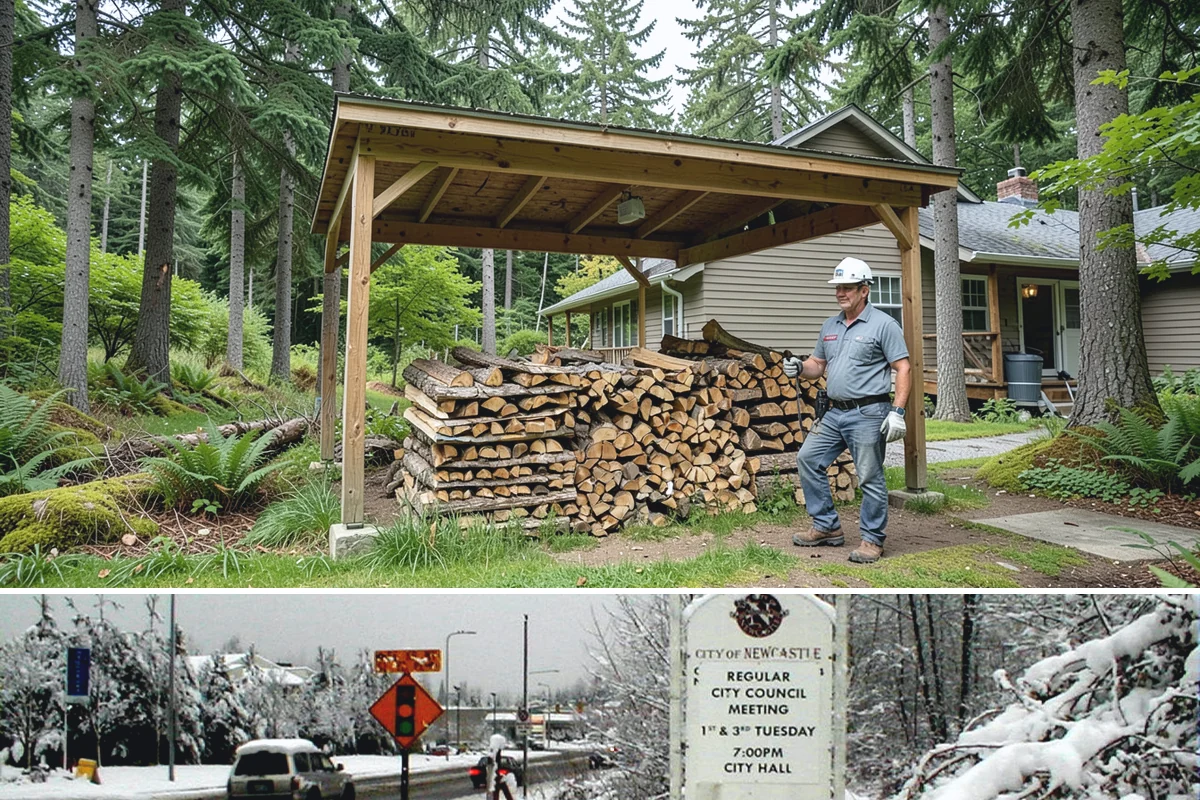 Fresh Cut Firewood in Newcastle, King County, WA - Order in late winter or spring so the wood has the full dry season to cure before you burn it.