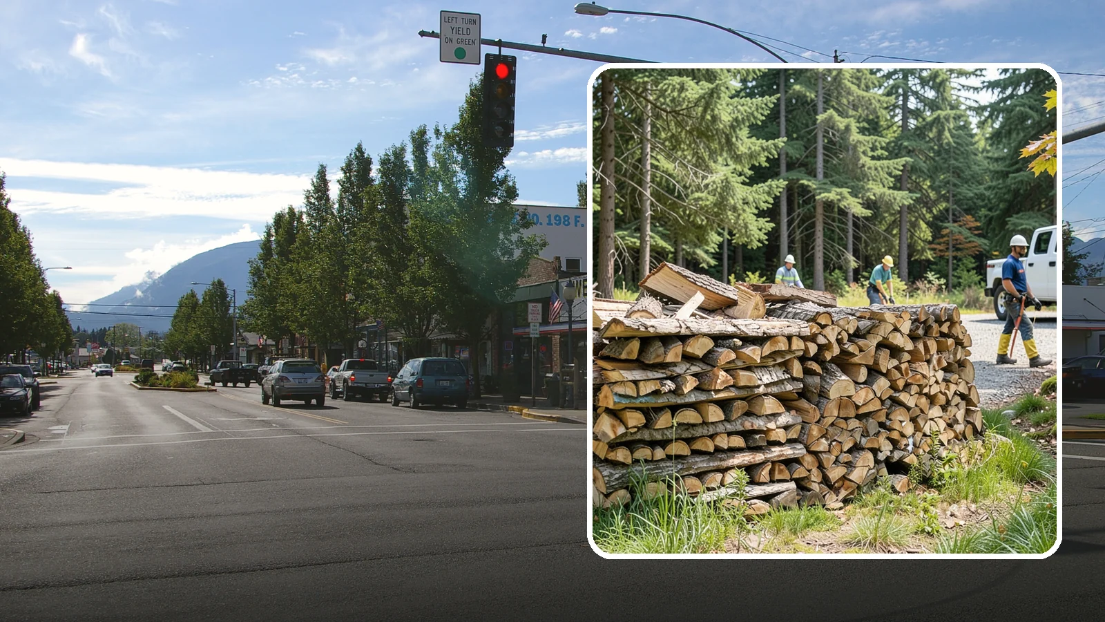 Fresh Cut Firewood in North Bend, King County, WA - Freshly cut firewood delivered ready for you to begin the seasoning process at home.