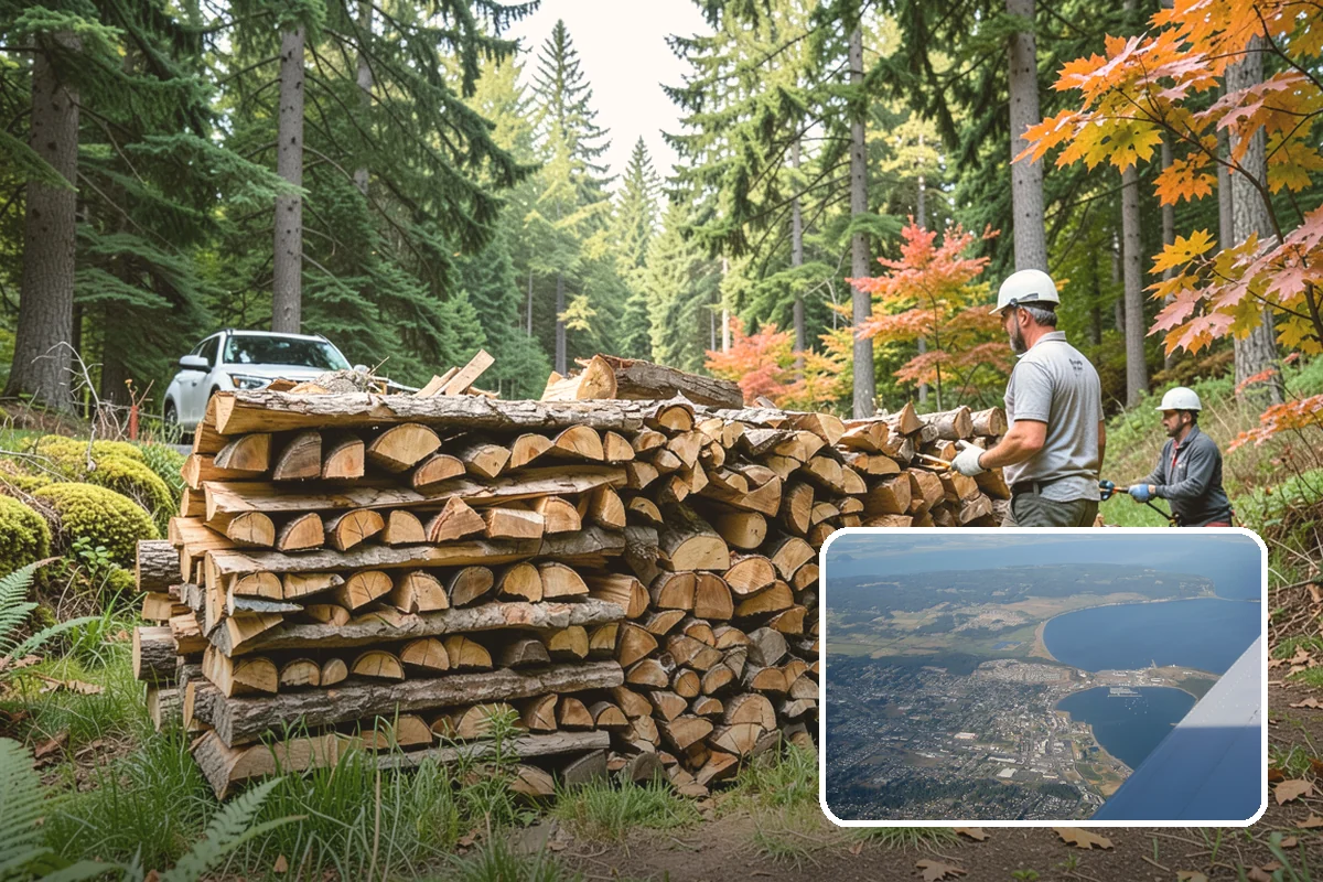 Fresh Cut Firewood in Oak Harbor, Island County, WA - Lower price point than seasoned stock