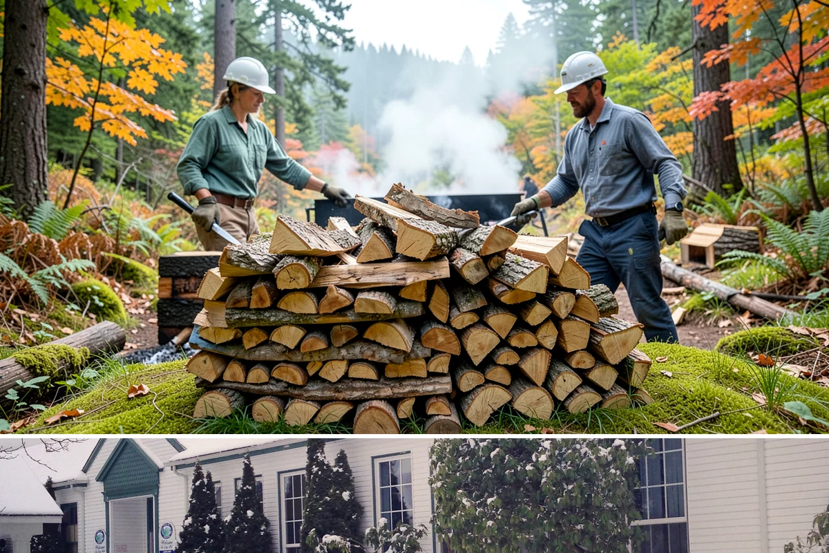 Fresh Cut Firewood in Pacific, King County, WA - Order in late winter or spring so the wood has the full dry season to cure before you burn it.