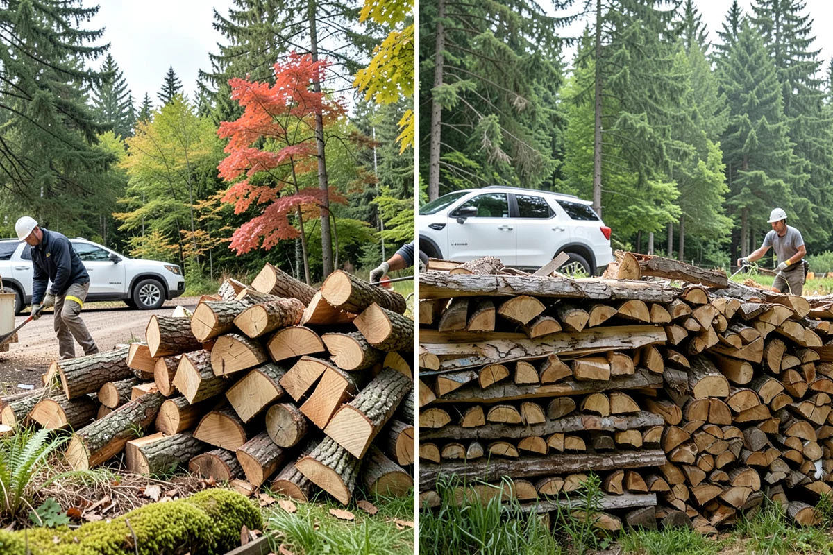 Fresh Cut Firewood in Puyallup, Pierce County, WA - Confirm your quantity and preferred split size