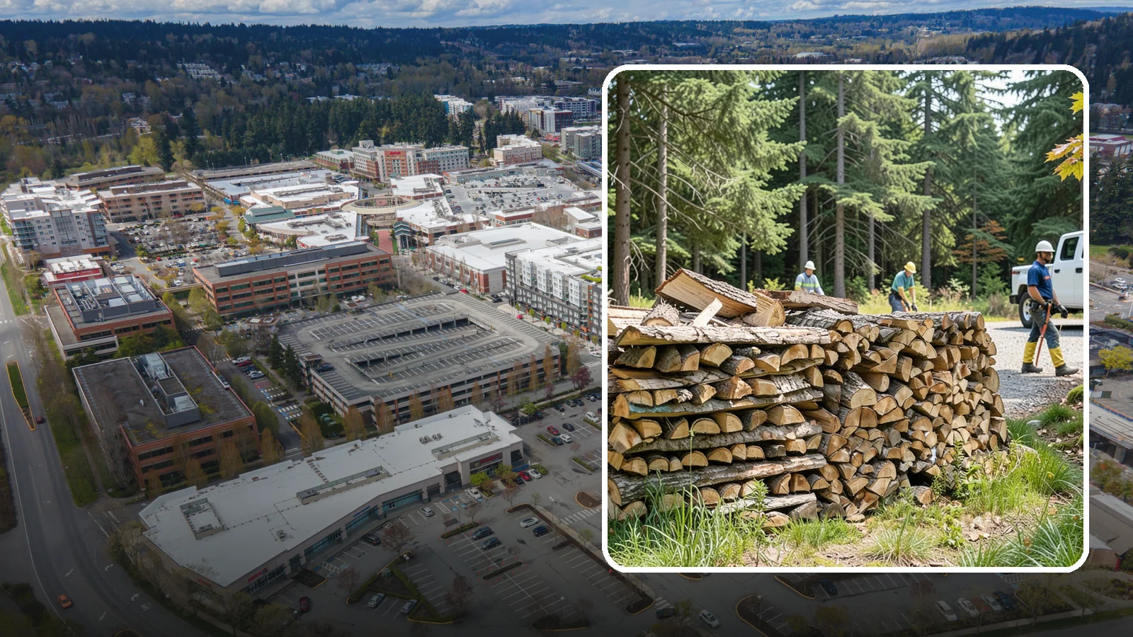 Fresh Cut Firewood in Redmond, King County, WA - Freshly cut firewood delivered ready for you to begin the seasoning process at home.