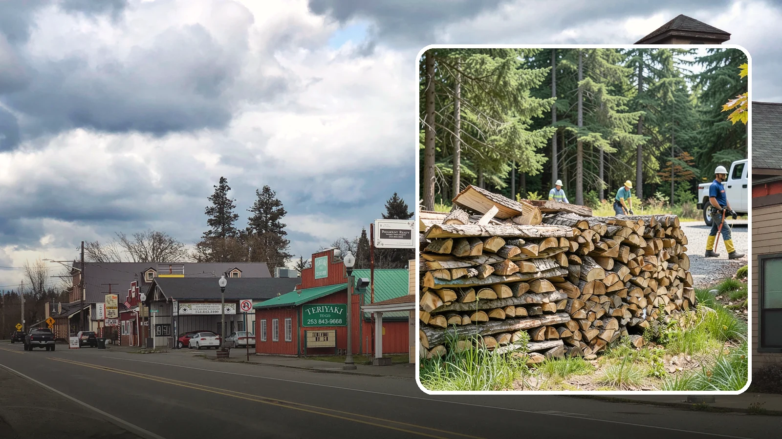 Fresh Cut Firewood in Roy, Pierce County, WA - Freshly cut firewood delivered ready for you to begin the seasoning process at home.