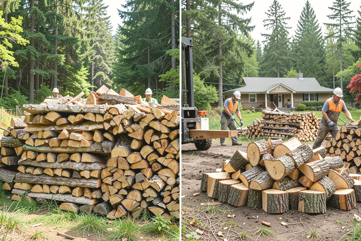 Fresh Cut Firewood in Ruston, Pierce County, WA - Confirm your quantity and preferred split size