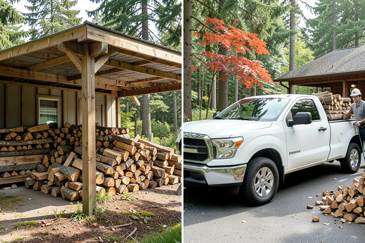 Fresh Cut Firewood in SeaTac, WA - Confirm your quantity and preferred split size