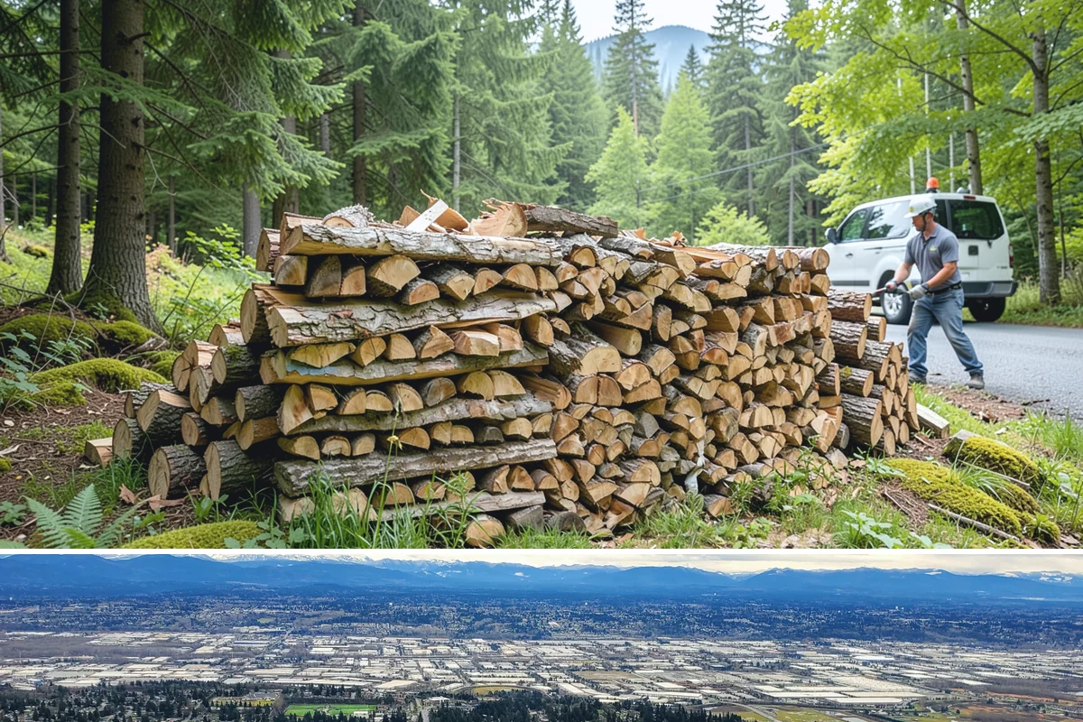 Fresh Cut Firewood in SeaTac, WA - Order in late winter or spring so the wood has the full dry season to cure before you burn it.