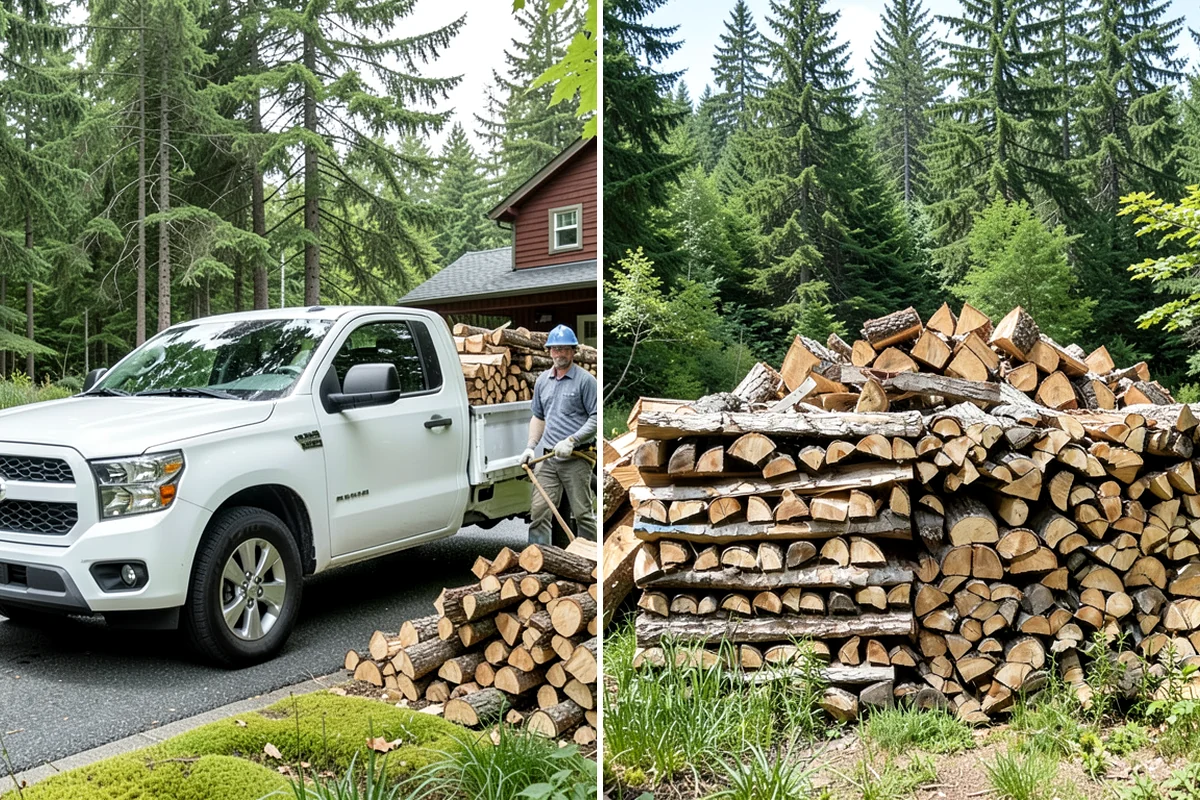Fresh Cut Firewood in Seattle, King County, WA - Confirm your quantity and preferred split size