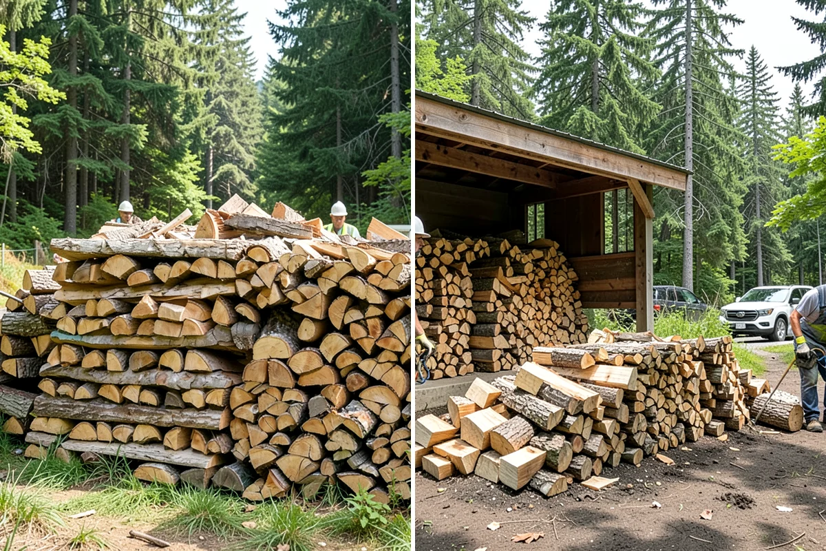 Fresh Cut Firewood in Sedro-Woolley, Skagit County, WA - Confirm your quantity and preferred split size