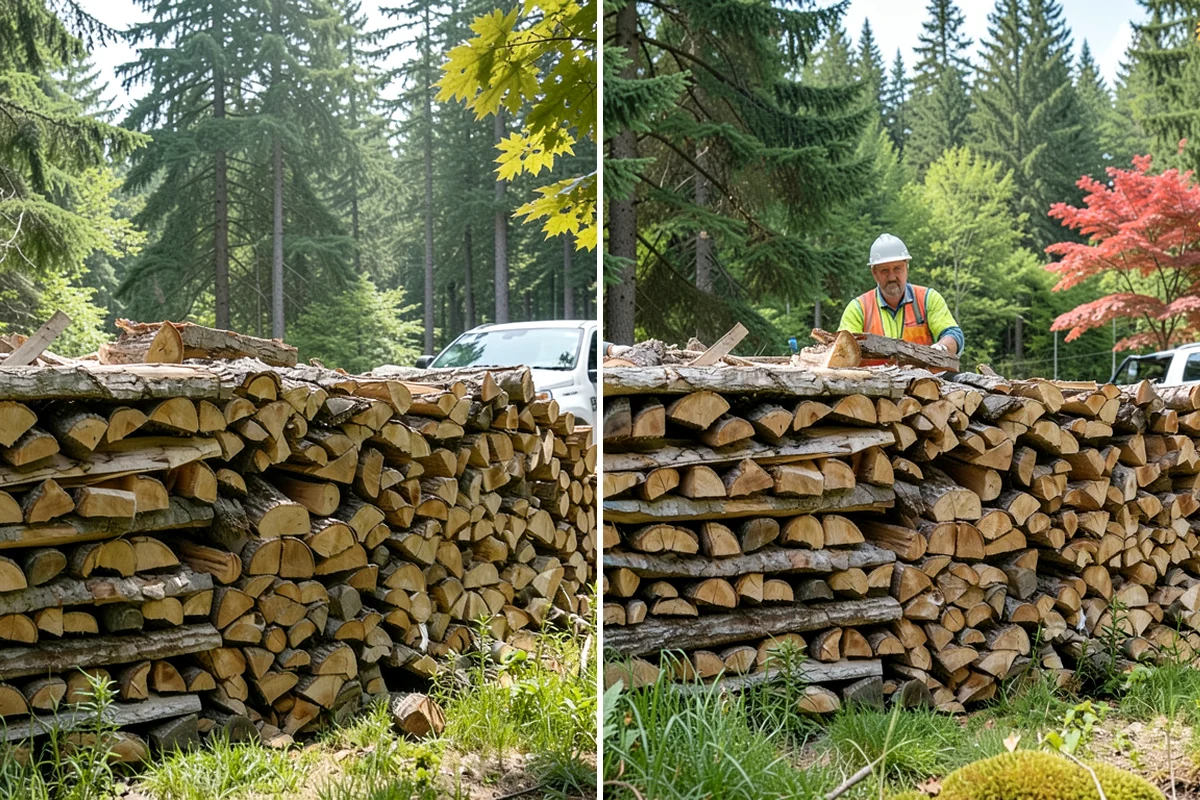 Fresh Cut Firewood in Shoreline, King County, WA - Confirm your quantity and preferred split size