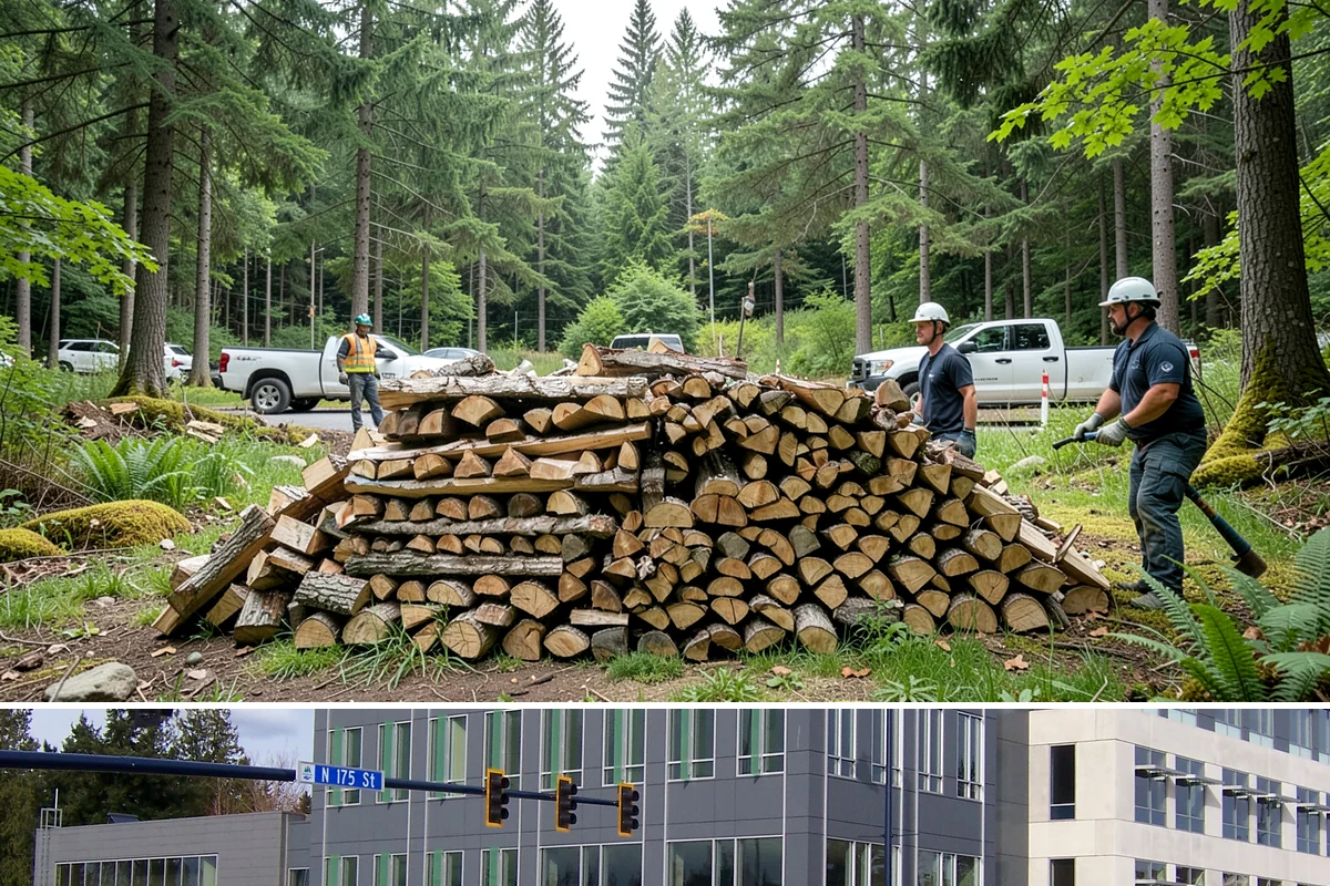 Fresh Cut Firewood in Shoreline, King County, WA - Order in late winter or spring so the wood has the full dry season to cure before you burn it.