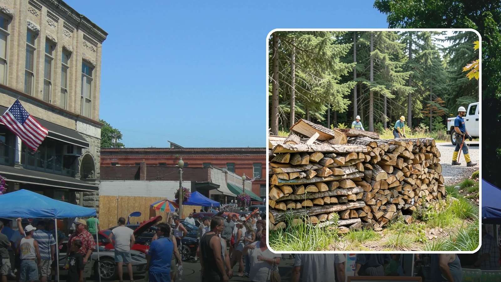Fresh Cut Firewood in Snohomish, Snohomish County, WA - Freshly cut firewood delivered ready for you to begin the seasoning process at home.