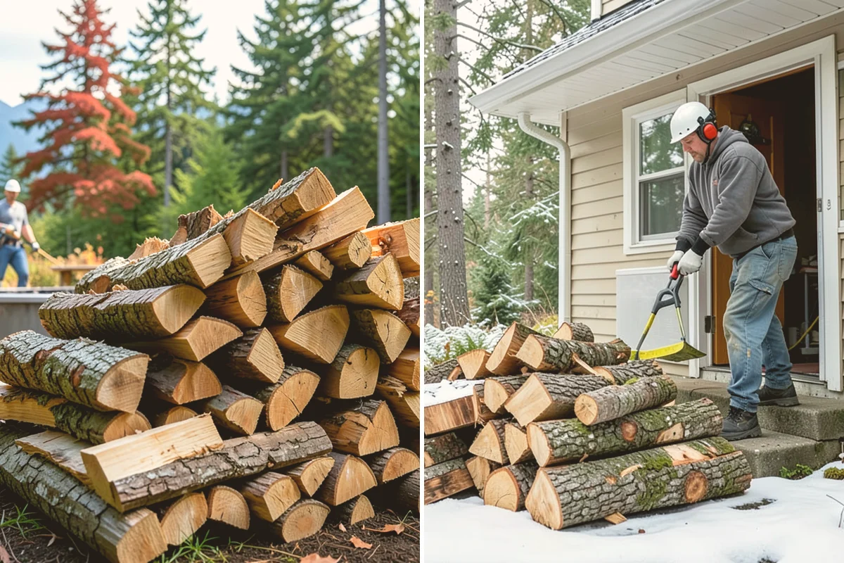 Fresh Cut Firewood in Snohomish, Snohomish County, WA - Confirm your quantity and preferred split size
