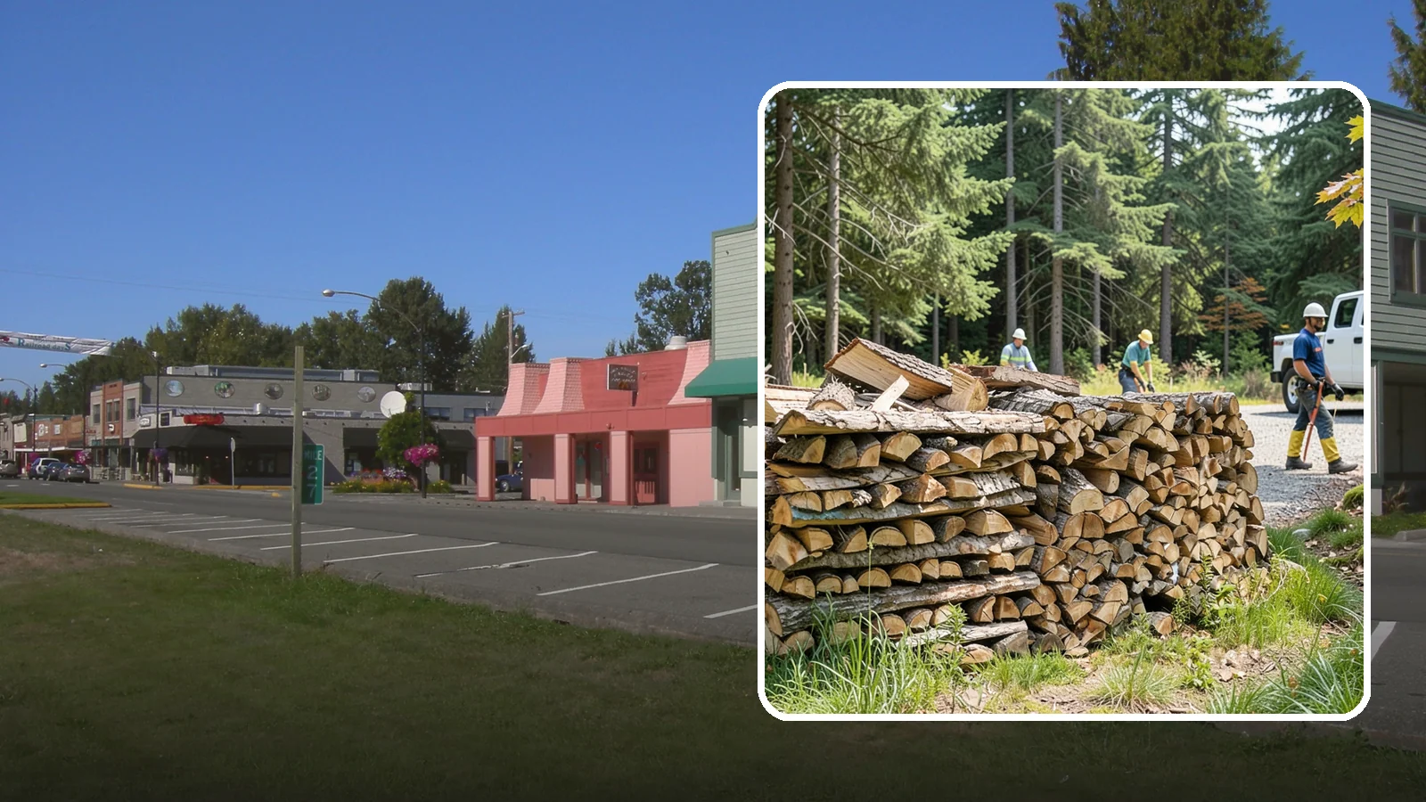 Fresh Cut Firewood in Snoqualmie, King County, WA - Freshly cut firewood delivered ready for you to begin the seasoning process at home.