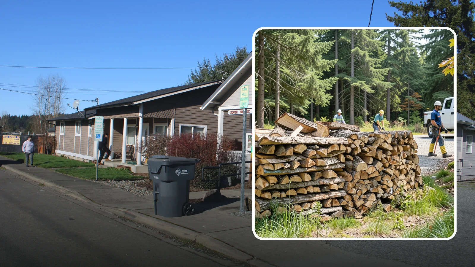 Fresh Cut Firewood in South Prairie, Pierce County, WA - Freshly cut firewood delivered ready for you to begin the seasoning process at home.