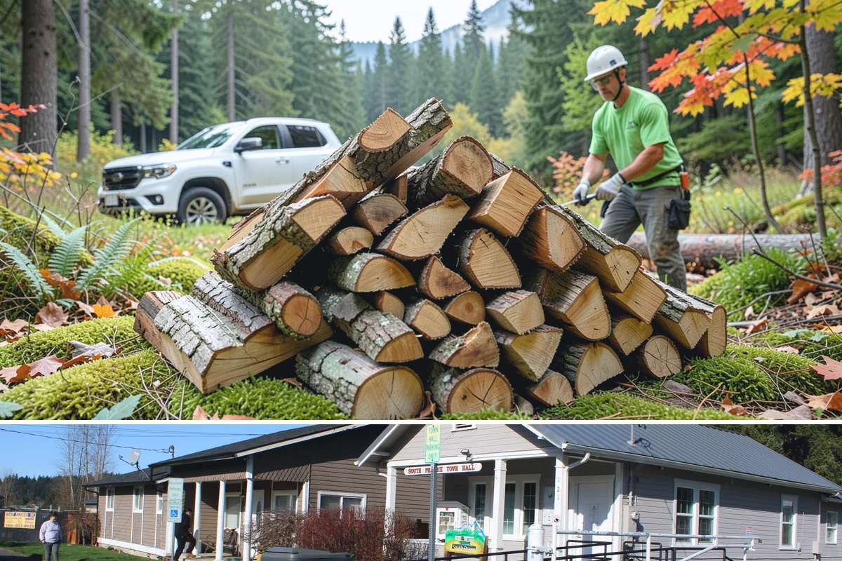 Fresh Cut Firewood in South Prairie, Pierce County, WA - Order in late winter or spring so the wood has the full dry season to cure before you burn it.