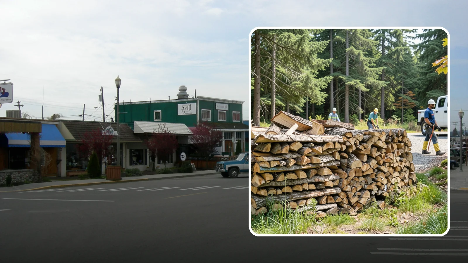 Fresh Cut Firewood in Stanwood, Snohomish County, WA - Freshly cut firewood delivered ready for you to begin the seasoning process at home.