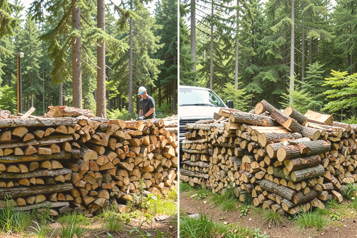 Fresh Cut Firewood in Stanwood, Snohomish County, WA - Confirm your quantity and preferred split size