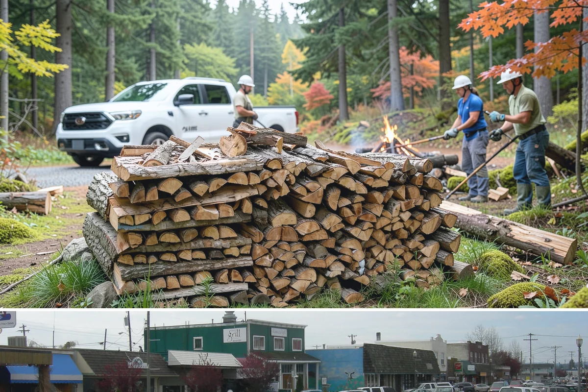 Fresh Cut Firewood in Stanwood, Snohomish County, WA - Order in late winter or spring so the wood has the full dry season to cure before you burn it.