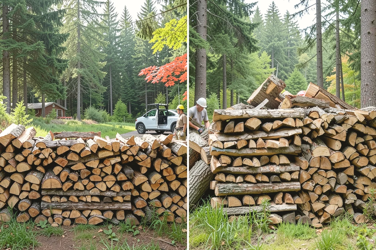 Fresh Cut Firewood in Steilacoom, Pierce County, WA - Confirm your quantity and preferred split size