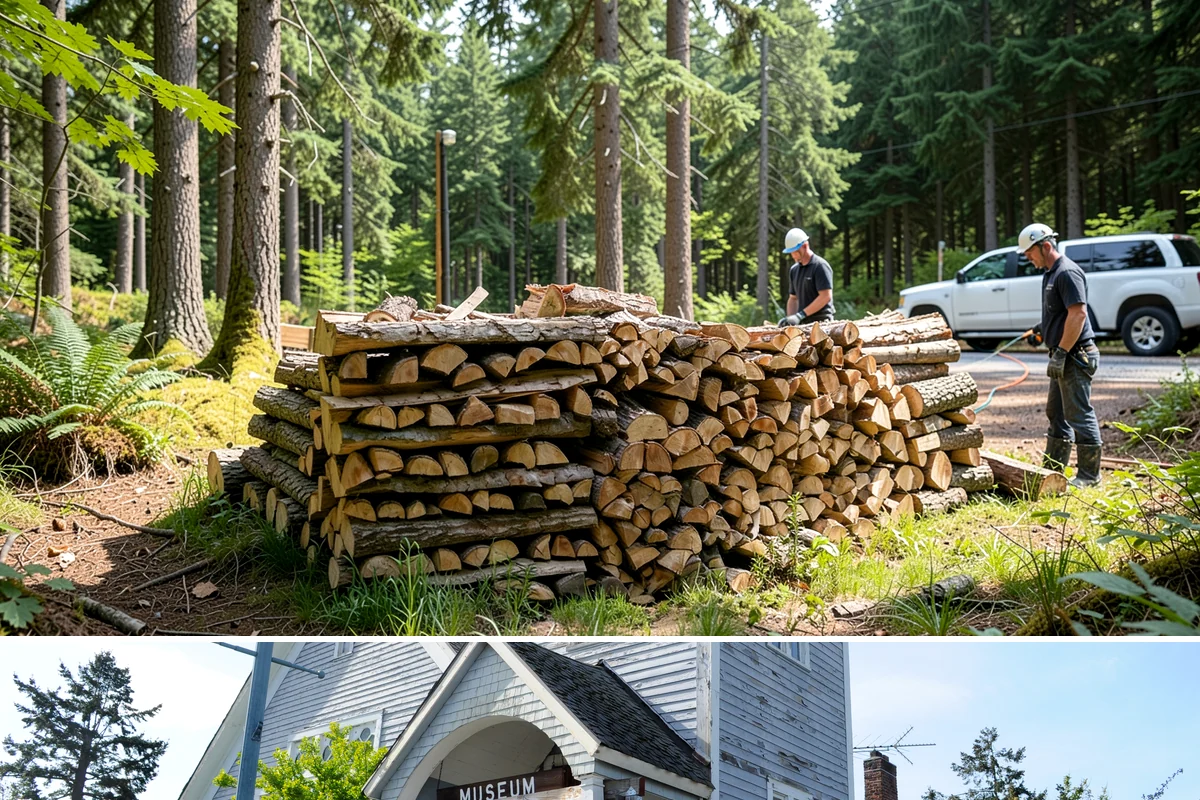 Fresh Cut Firewood in Steilacoom, Pierce County, WA - Order in late winter or spring so the wood has the full dry season to cure before you burn it.