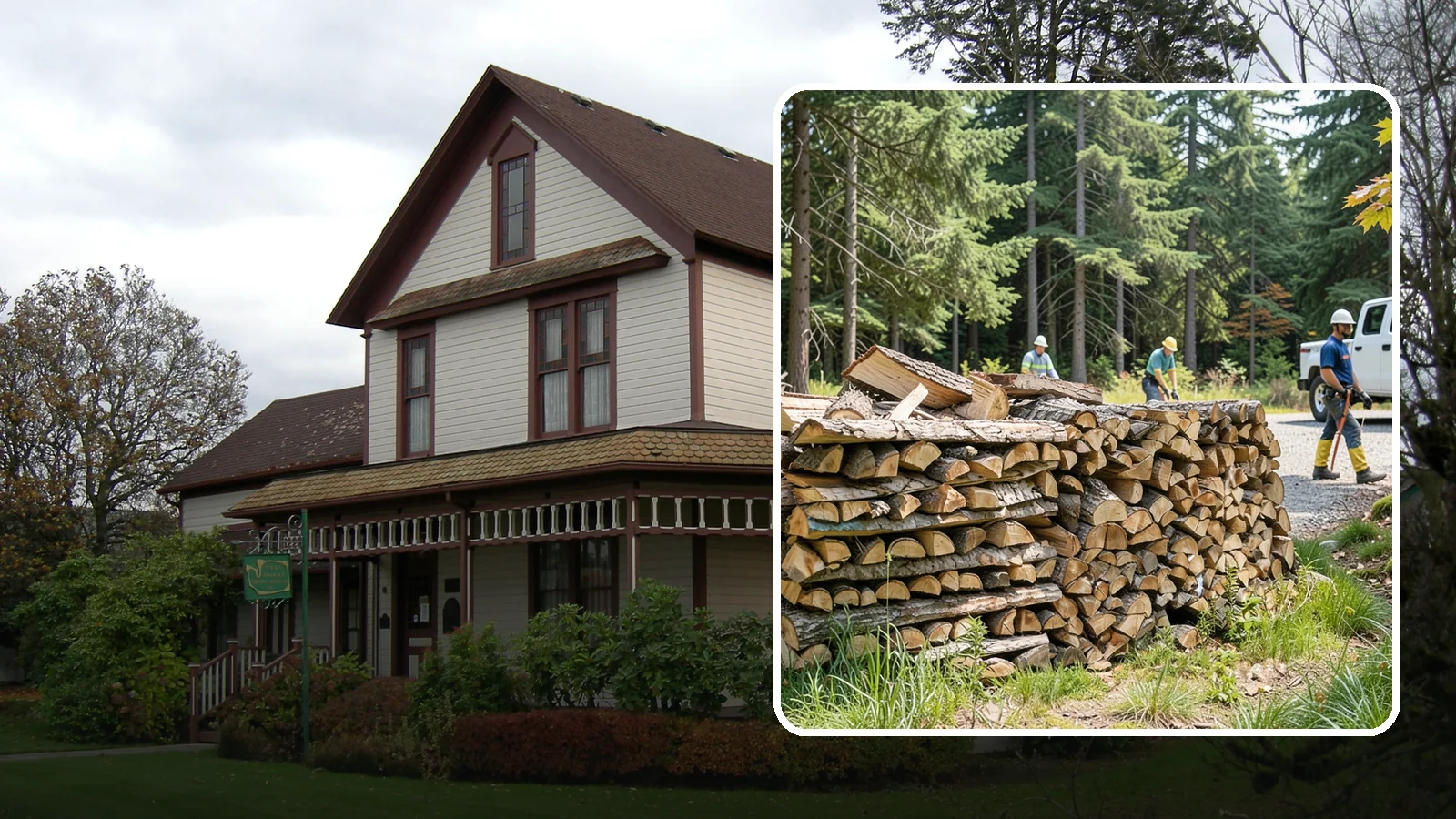 Fresh Cut Firewood in Sumner, Pierce County, WA - Freshly cut firewood delivered ready for you to begin the seasoning process at home.