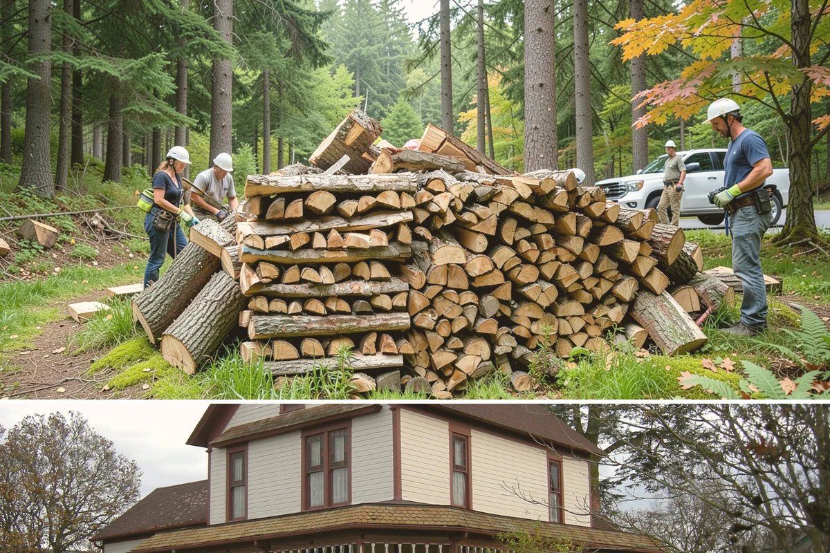 Fresh Cut Firewood in Sumner, Pierce County, WA - Order in late winter or spring so the wood has the full dry season to cure before you burn it.
