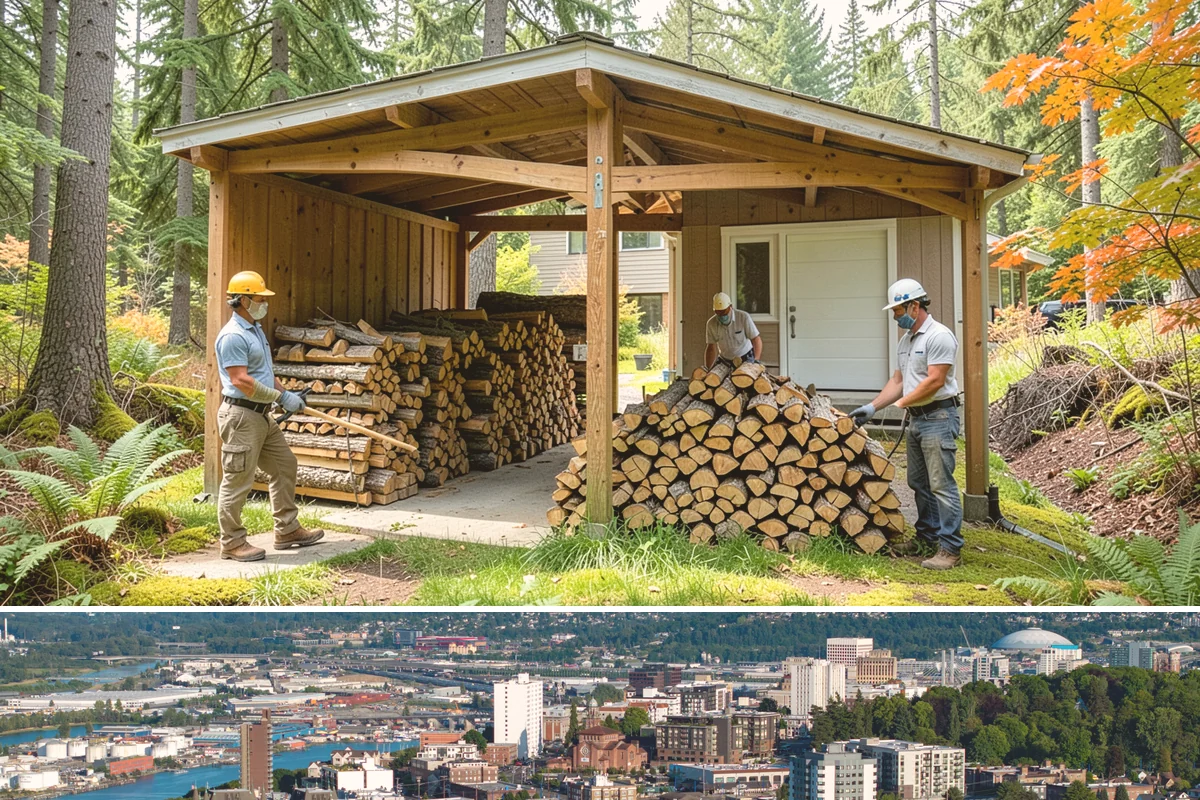 Fresh Cut Firewood in Tacoma, Pierce County, WA - Order in late winter or spring so the wood has the full dry season to cure before you burn it.
