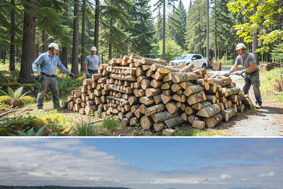 Fresh Cut Firewood in University Place, Pierce County, WA - Order in late winter or spring so the wood has the full dry season to cure before you burn it.