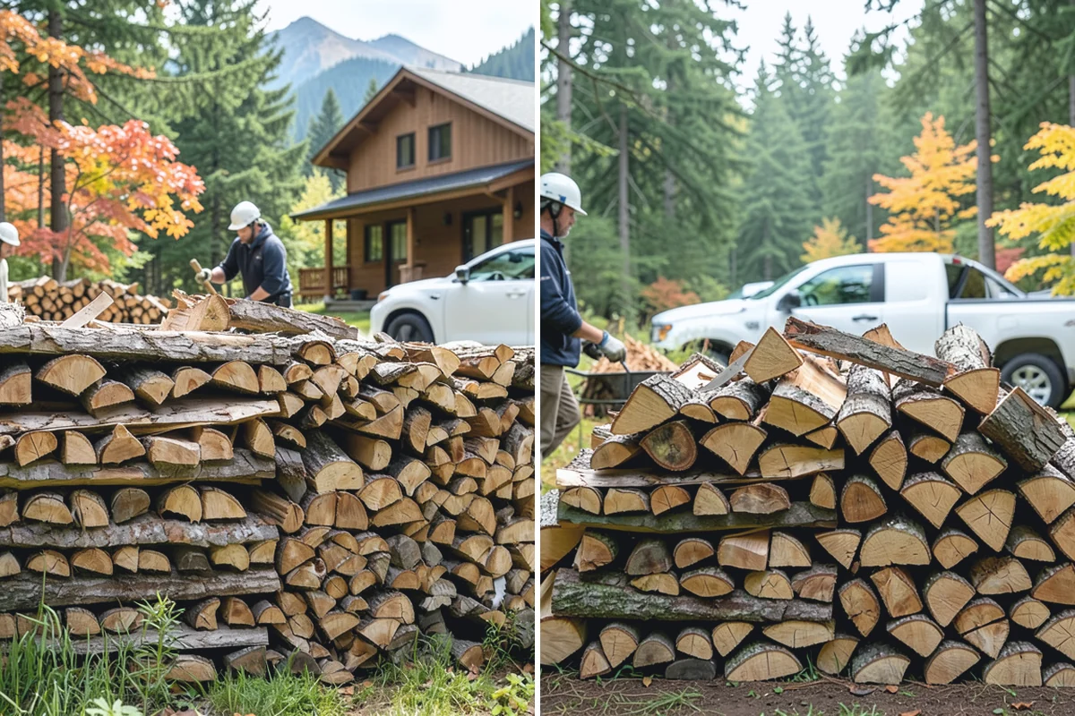 Fresh Cut Firewood in Woodinville, King County, WA - Confirm your quantity and preferred split size