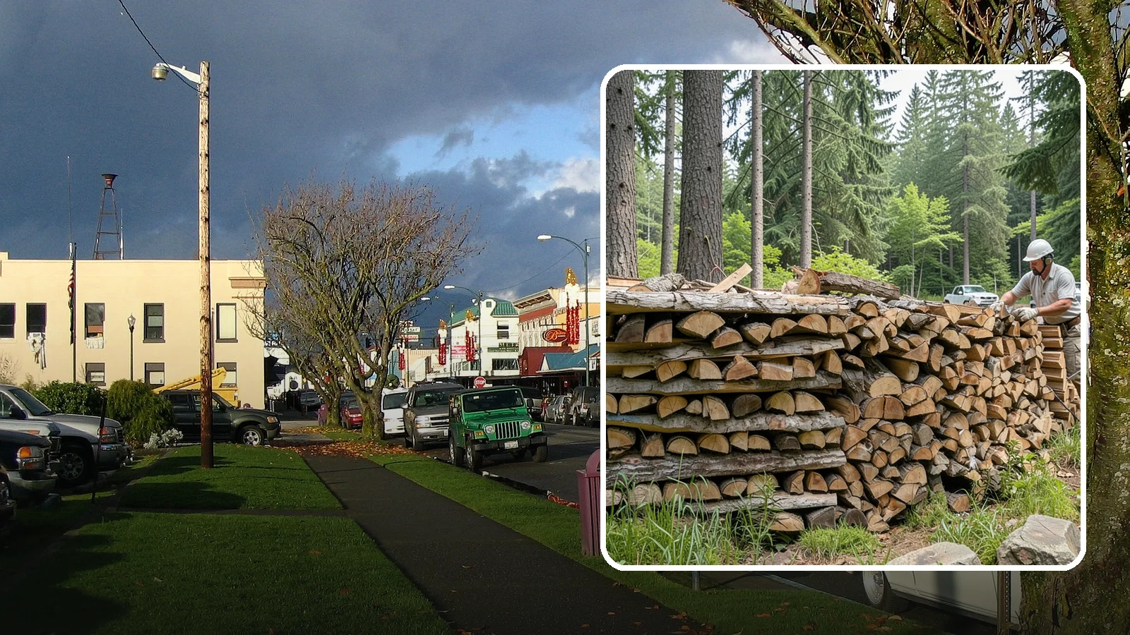 Full Cord Firewood in Arlington, Snohomish County, WA - A full cord of seasoned firewood, the standard measure for a season of dependable home heating.