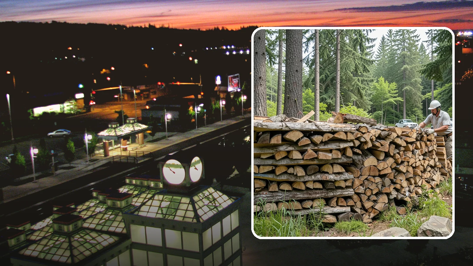 Full Cord Firewood in Auburn, King County, WA - A full cord of seasoned firewood, the standard measure for a season of dependable home heating.