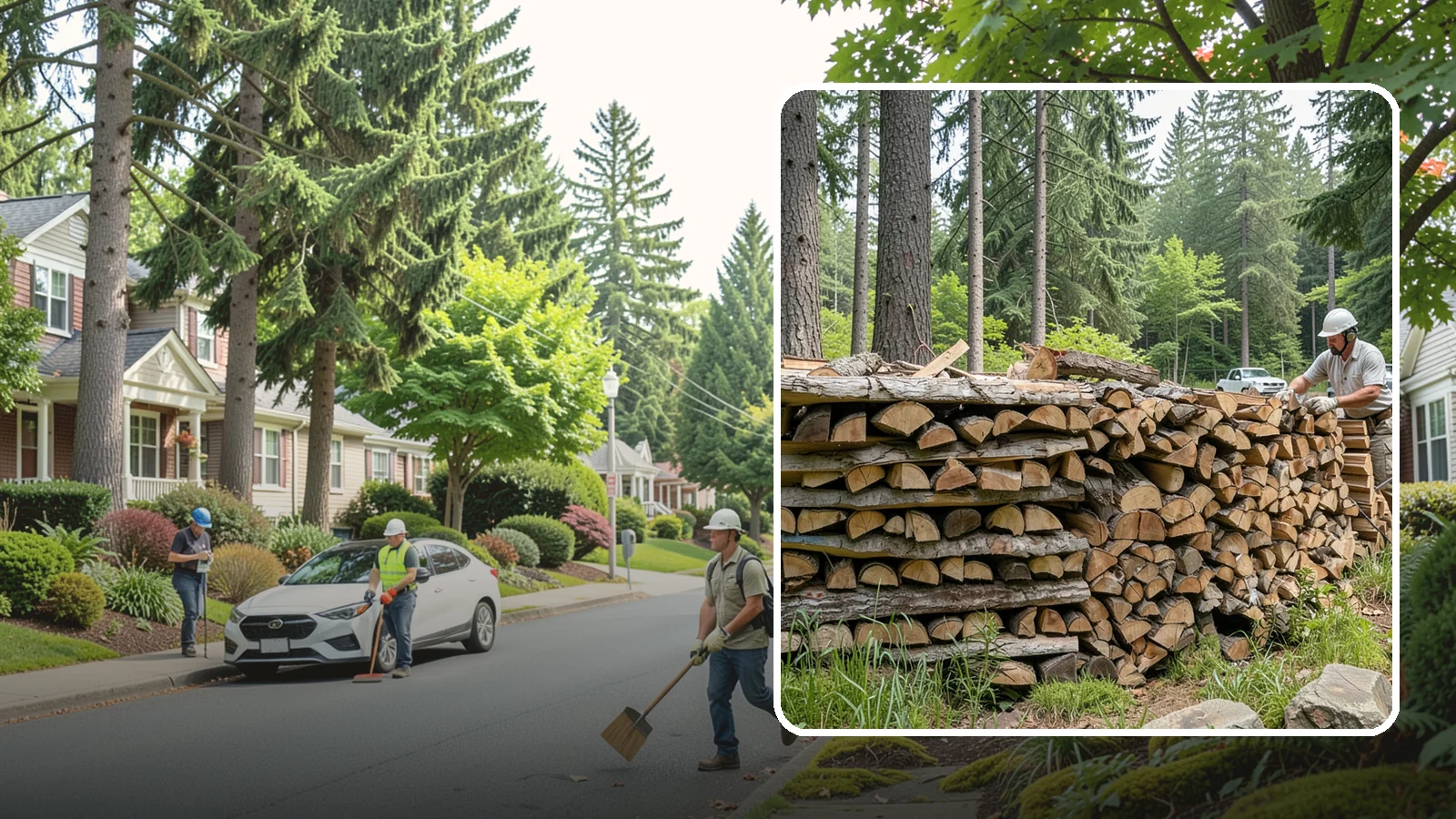 Full Cord Firewood in Beaux Arts Village, King County, WA - A full cord of seasoned firewood, the standard measure for a season of dependable home heating.