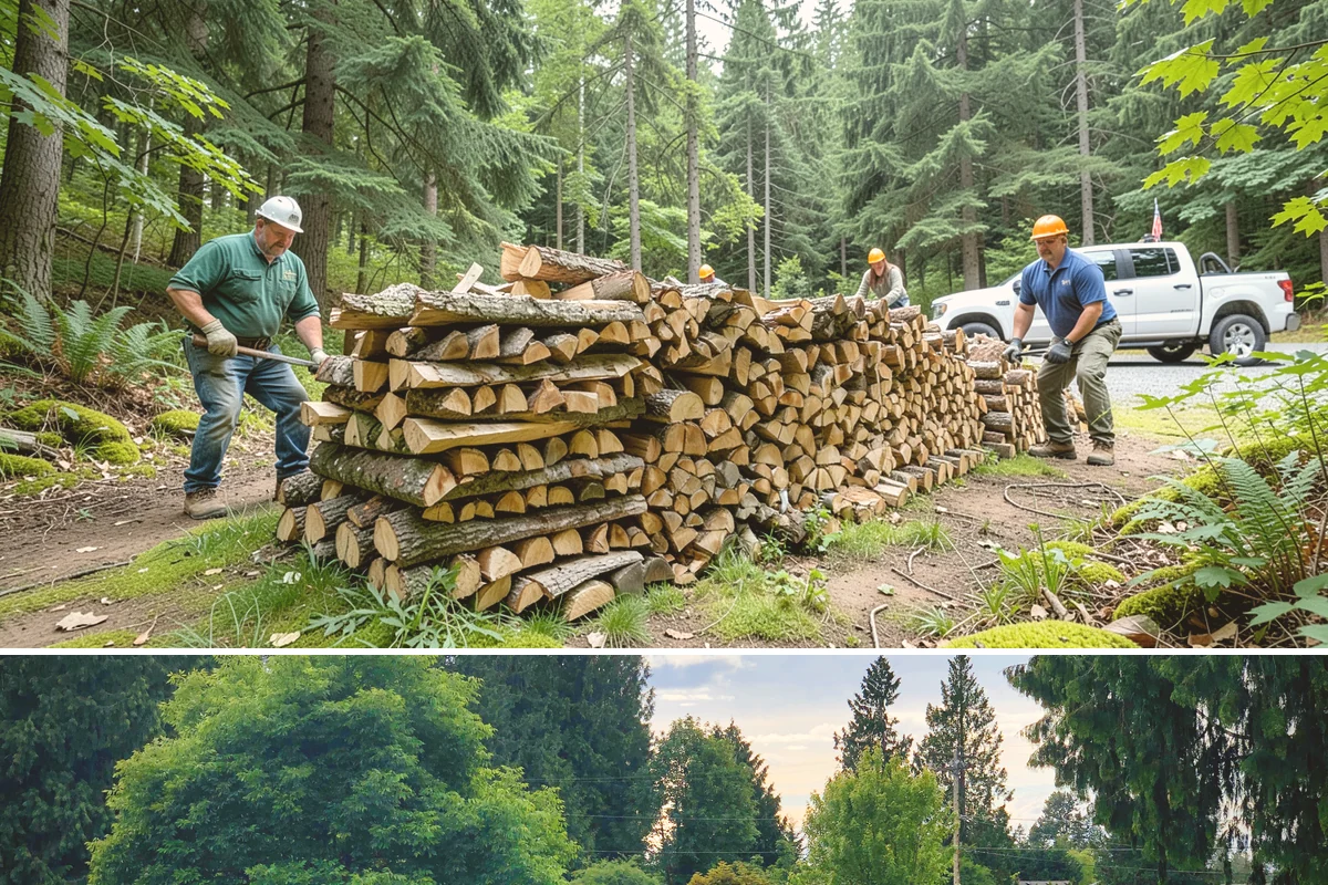 Full Cord Firewood in Bonney Lake, Pierce County, WA - Buy a full cord in late summer or early fall so it is stacked and settled before winter.