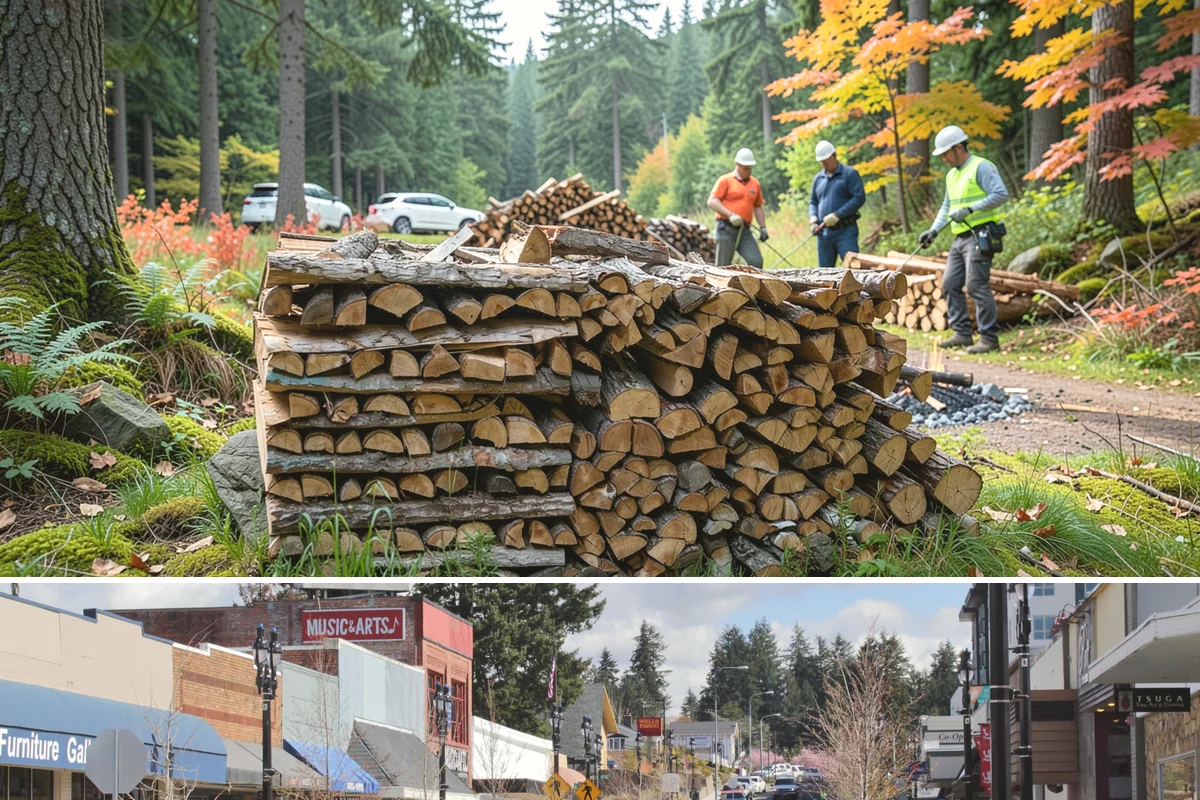 Full Cord Firewood in Bothell, King County, WA - Buy a full cord in late summer or early fall so it is stacked and settled before winter.