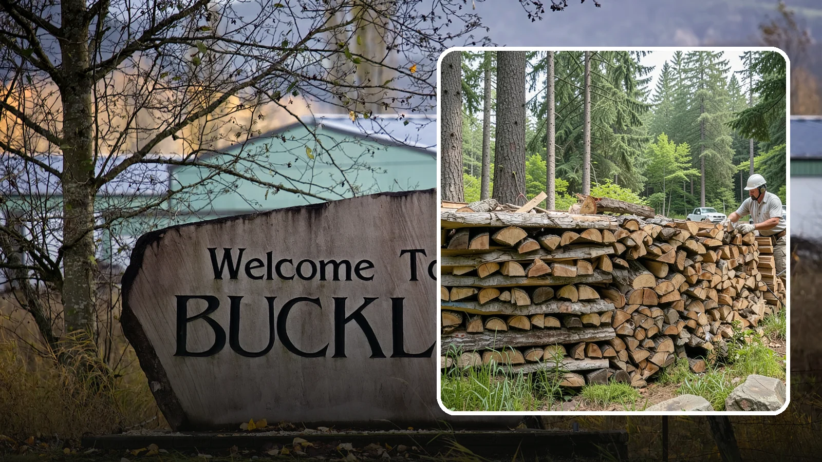 Full Cord Firewood in Buckley, Pierce County, WA - A full cord of seasoned firewood, the standard measure for a season of dependable home heating.