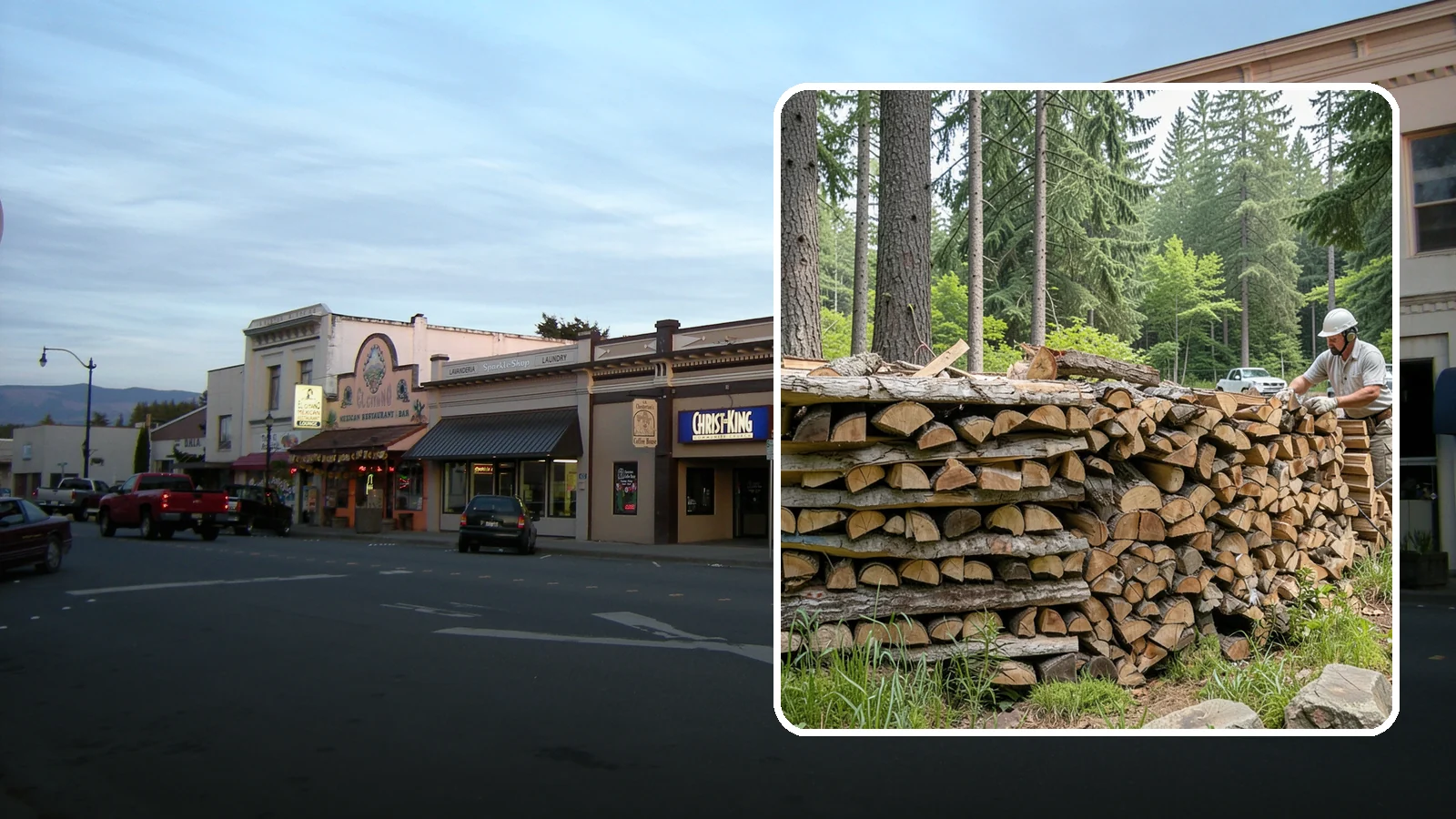 Full Cord Firewood in Burlington, Skagit County, WA - A full cord of seasoned firewood, the standard measure for a season of dependable home heating.