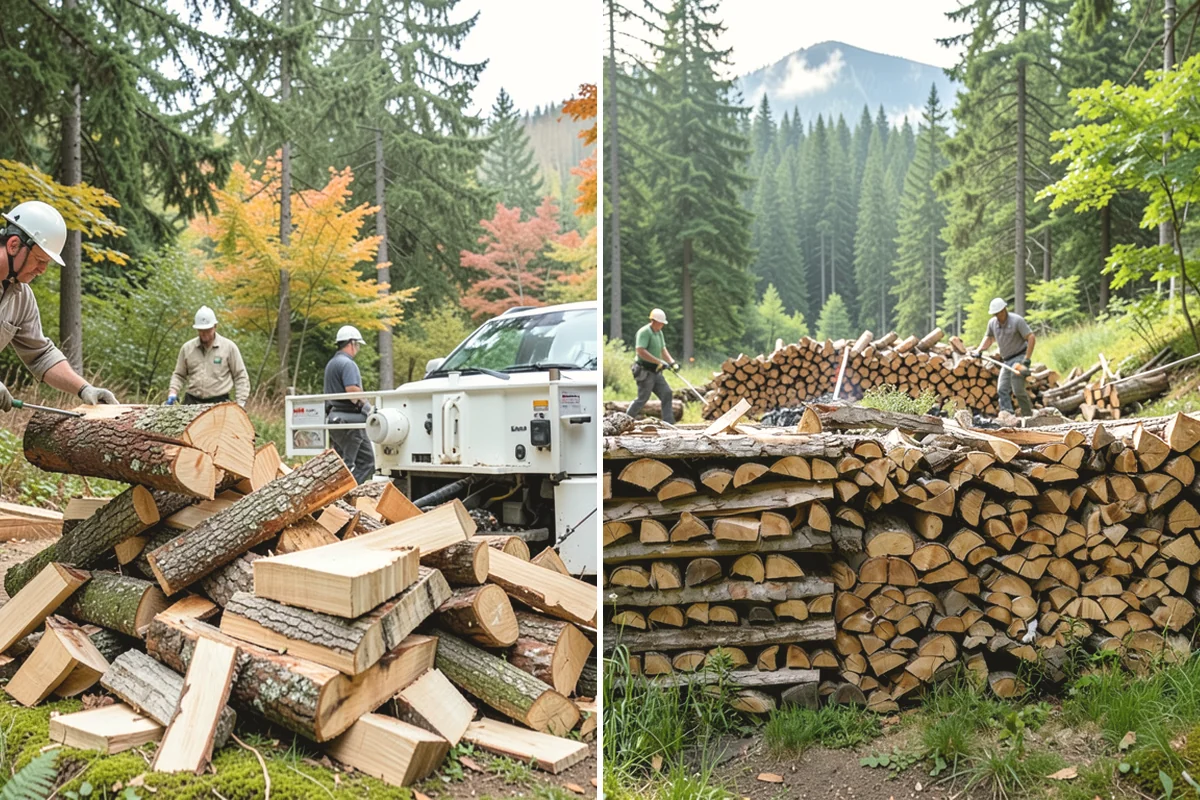 Full Cord Firewood in Carbonado, Pierce County, WA - Order your full cord and set a delivery day