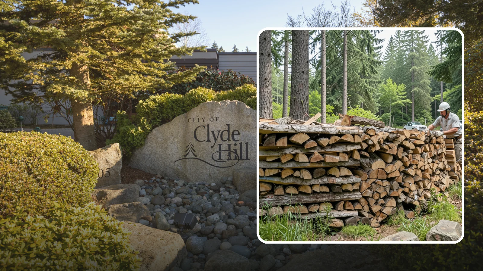 Full Cord Firewood in Clyde Hill, King County, WA - A full cord of seasoned firewood, the standard measure for a season of dependable home heating.