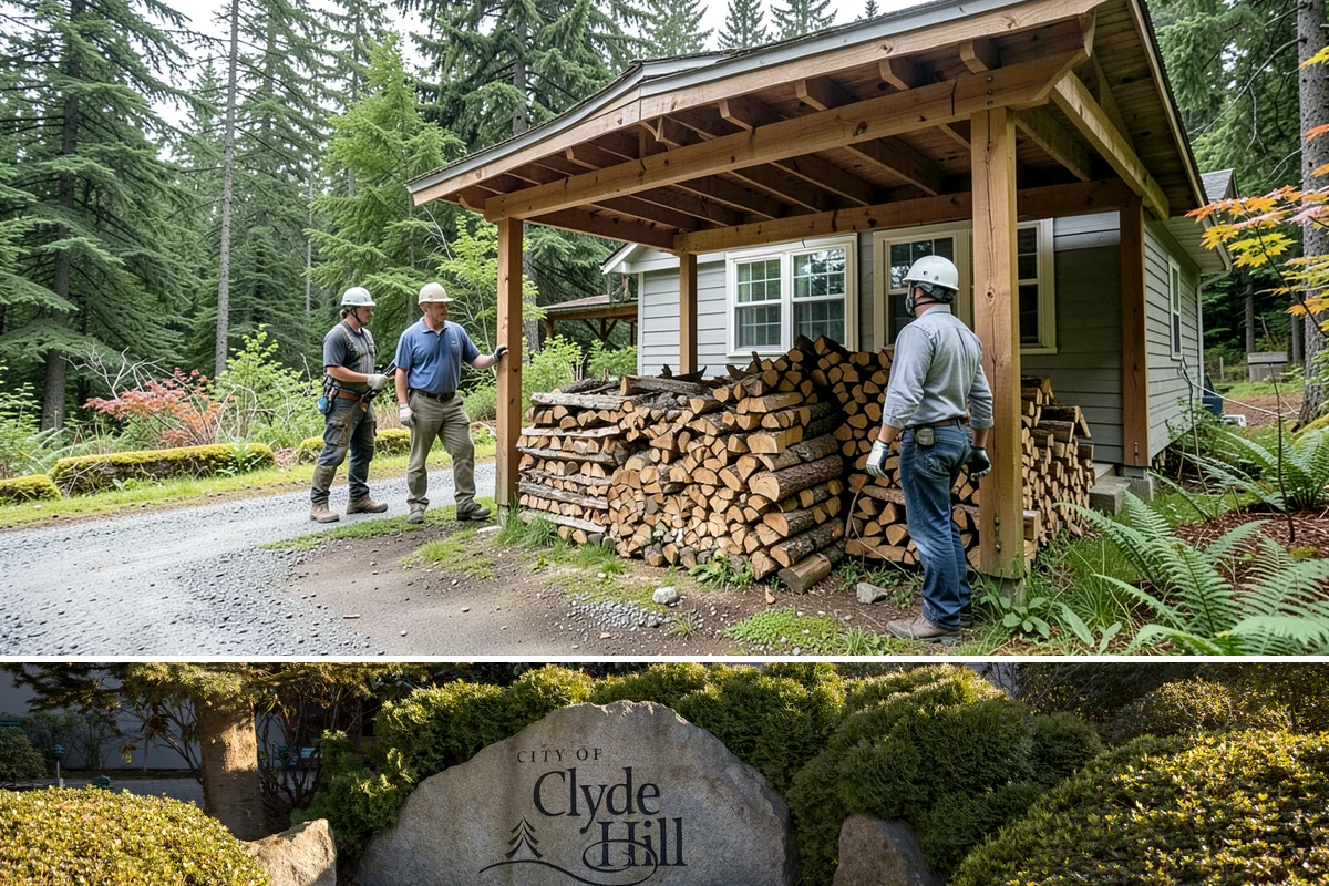 Full Cord Firewood in Clyde Hill, King County, WA - Buy a full cord in late summer or early fall so it is stacked and settled before winter.