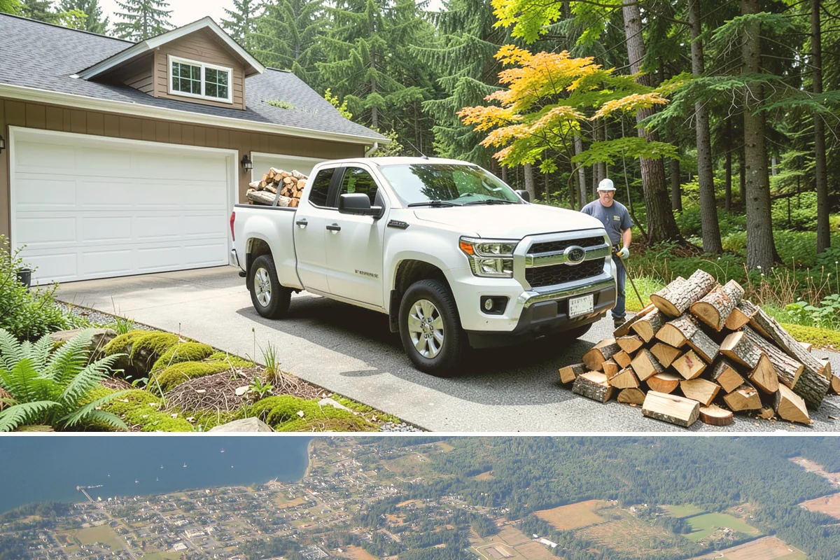 Full Cord Firewood in Coupeville, Island County, WA - Buy a full cord in late summer or early fall so it is stacked and settled before winter.