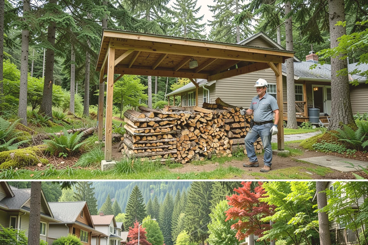 Full Cord Firewood in Darrington, Snohomish County, WA - Buy a full cord in late summer or early fall so it is stacked and settled before winter.