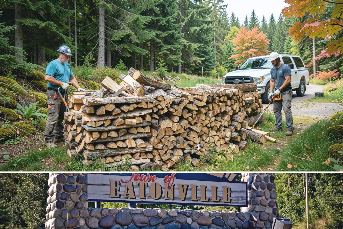 Full Cord Firewood in Eatonville, Pierce County, WA - Buy a full cord in late summer or early fall so it is stacked and settled before winter.