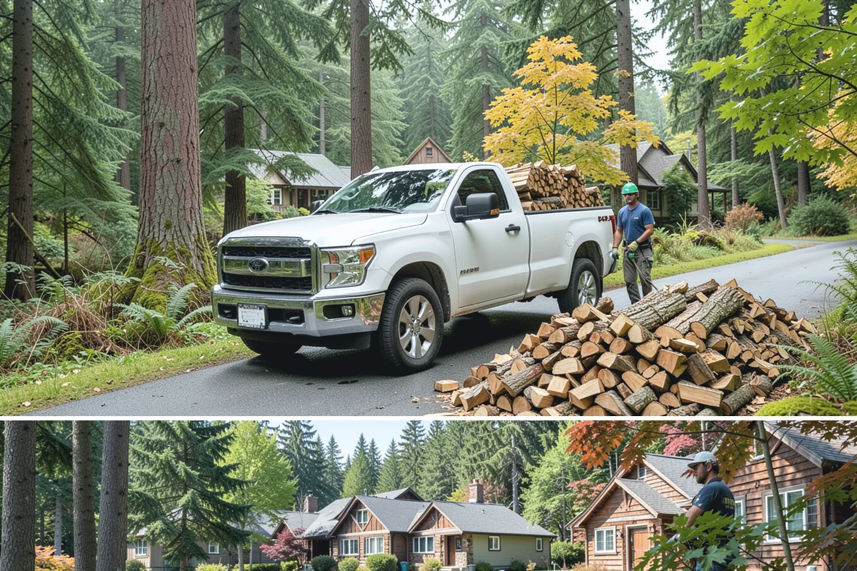 Full Cord Firewood in Edgewood, WA - Buy a full cord in late summer or early fall so it is stacked and settled before winter.
