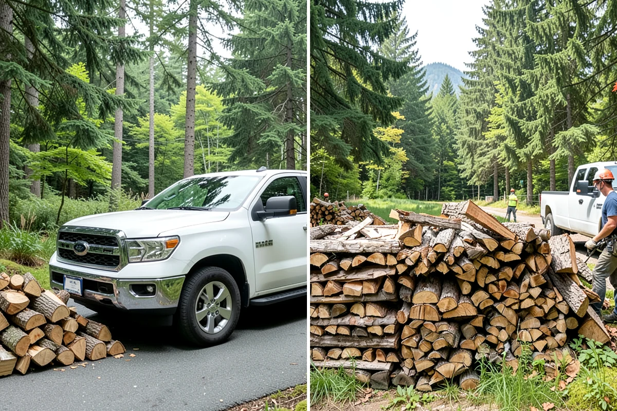 Full Cord Firewood in Fircrest, Pierce County, WA - Order your full cord and set a delivery day