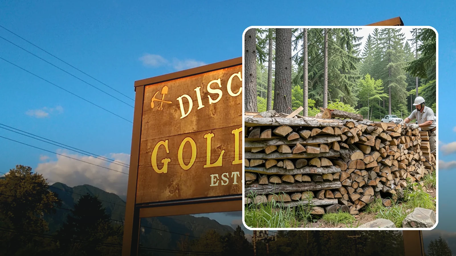 Full Cord Firewood in Gold Bar, Snohomish County, WA - A full cord of seasoned firewood, the standard measure for a season of dependable home heating.